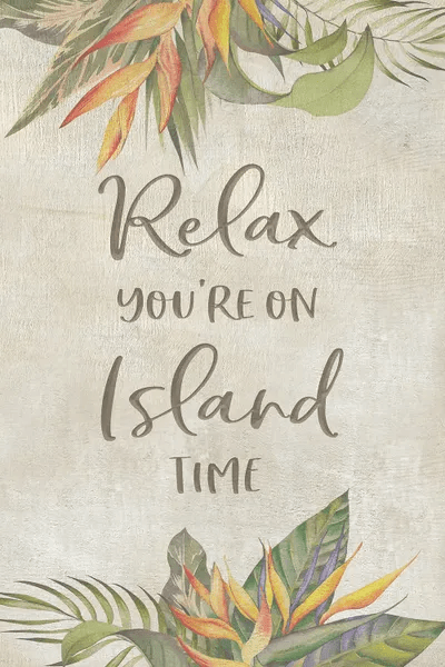 You're On Island Time Canvas Art by CAD Designs iCanvas