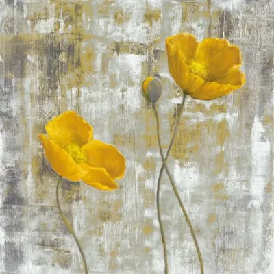 Yellow Flowers I Canvas Art Print by Carol Black iCanvas