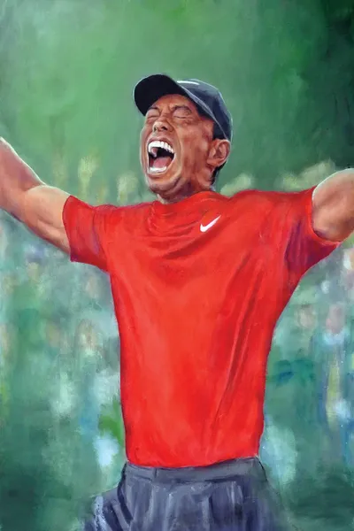 Tiger Woods Art Print by Cody Senn iCanvas