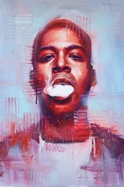 Kid Cudi Smoke Canvas Wall Art by Cody Senn iCanvas
