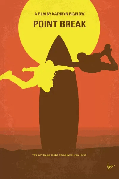 Point Break Minimal Movie Poster Canvas Wall Art by Chungkong iCanvas