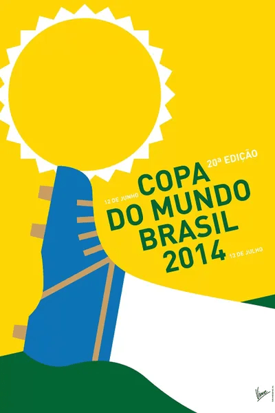 2014 World Cup Soccer Brazil Rio Minimal Poster Ca