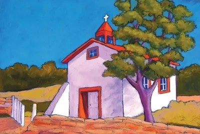 New Mexico Church Canvas Artwork by Candy Mayer iCanvas