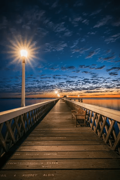 Yarmouth Pier At Night Canvas Print by Chad Powell iCanvas