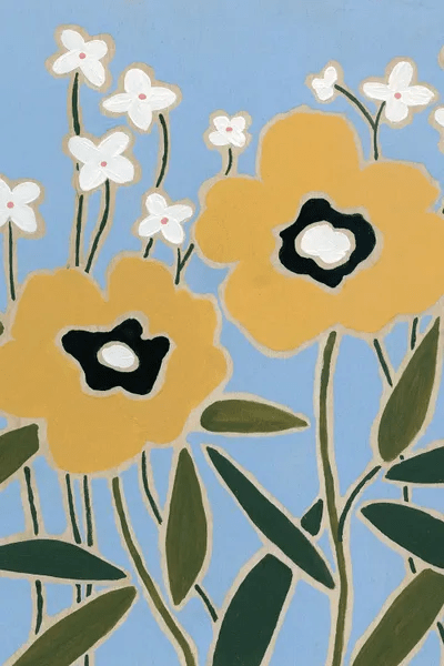 Woodblock Floral II Canvas Art by Carol Robinson iCanvas