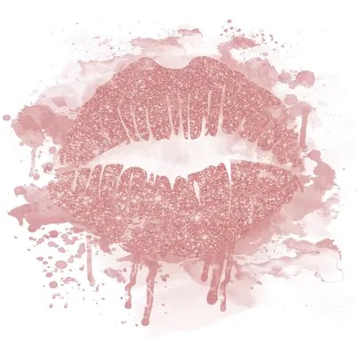 Rose Gold Lips Canvas Art Print by Natalie Carpentieri iCanvas