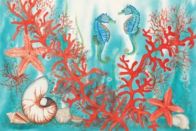 Sea Life Canvas Wall Art by Christine Reichow iCanvas