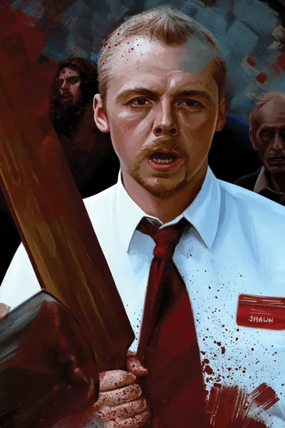 Shaun Of The Dead Canvas Art by Dmitry Belov iCanvas