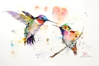 Hummingbirds Canvas Art by Dean Crouser iCanvas
