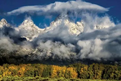 Teton Autumn Canvas Artwork by Dennis Frates iCanvas