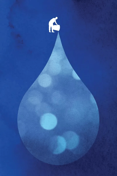 Drop In The Bucket Canvas Print by Rob Dobi iCanvas