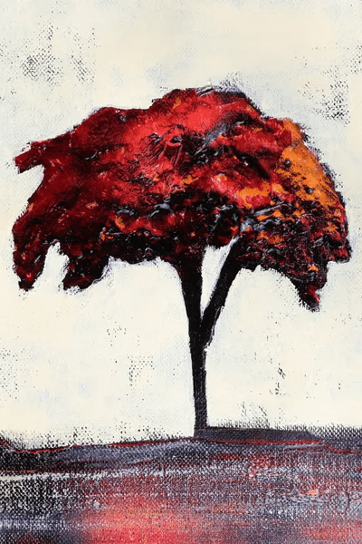 Red Tree. Canvas Art Print by Donatella Marraoni iCanvas