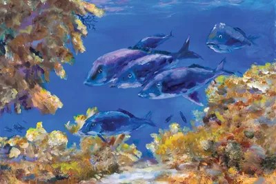 Under The Sea Canvas Art by Julie Derice iCanvas
