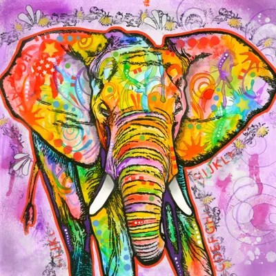 Elephant Canvas Wall Art by Dean Russo iCanvas