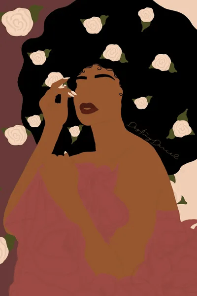 Flower Queen Canvas Art Print by Destiny Darcel iCanvas