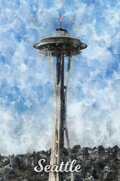 Seattle Canvas Art by Durro Art iCanvas