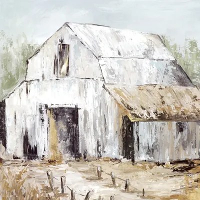 White Barn Canvas Art by Eli Jones iCanvas