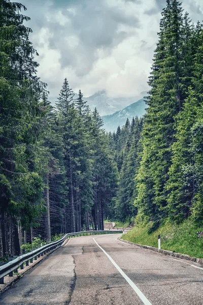 Mountain Road Canvas Art by Manjik Pictures iCanvas