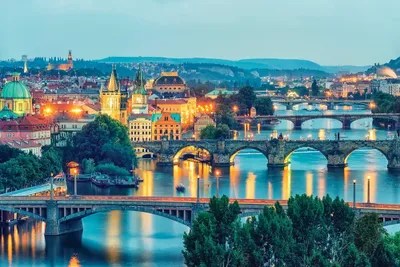 Prague Canvas Wall Art by Manjik Pictures iCanvas