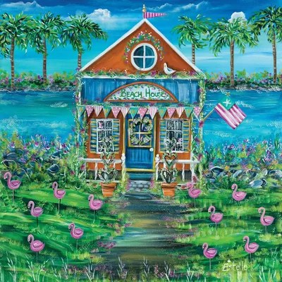 Beach House Canvas Art by Estelle Grengs iCanvas