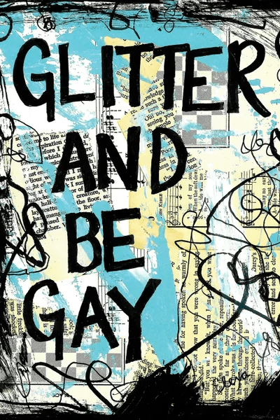 Glitter and be Gay Canvas Print by Elexa Bancroft iCanvas