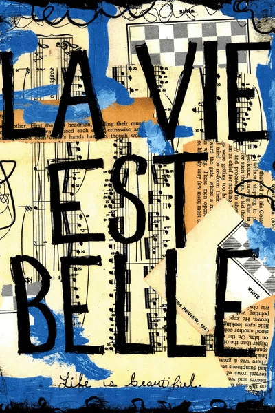 Life Is Beautiful French Canvas Art by Elexa Bancroft iCanvas