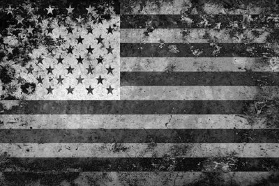 Black And White American Flag Wallpaper