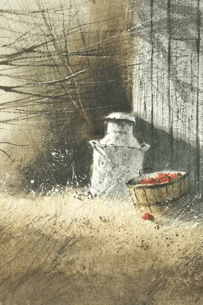 The Old Milk Can Art Print by Bjorkland iCanvas