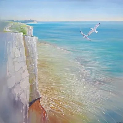 A Seaford Seascape Canvas Art Print by Gill Bustamante iCanvas