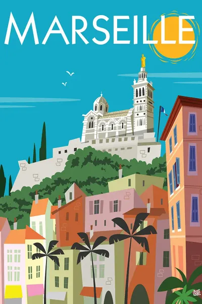 Marseille Notre Dame Canvas Wall Art by Gary Godel iCanvas