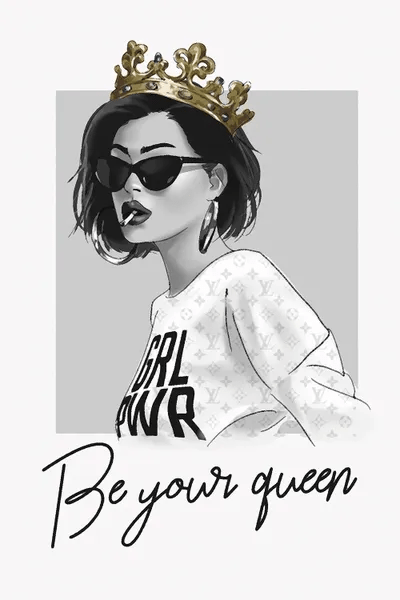 Be Your Queen Canvas Wall Art by Heather Grey iCanvas