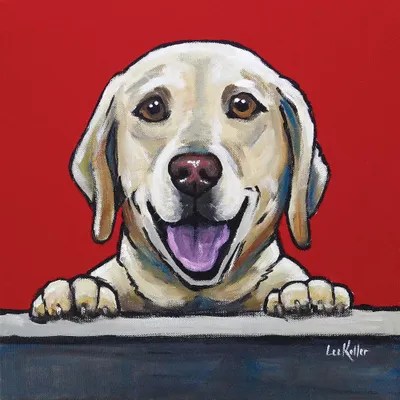 Yellow Lab Jack Bauer Canvas Art by Hippie Hound Studios iCanvas