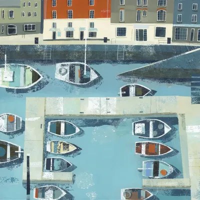 South Quay, Padstow Canvas Art Print by Claire Henley iCanvas
