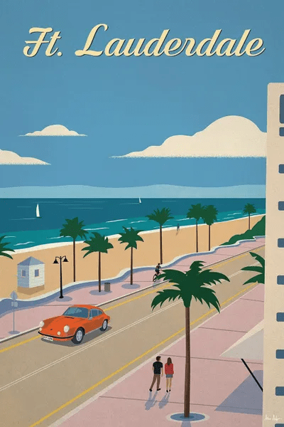 Fort Lauderdale Canvas Artwork by IdeaStorm Studios iCanvas