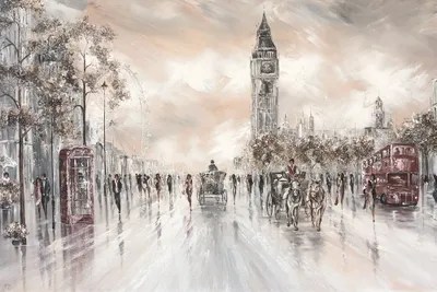Big Ben, London Landscape Can Canvas Artwork Isabella Karolewicz
