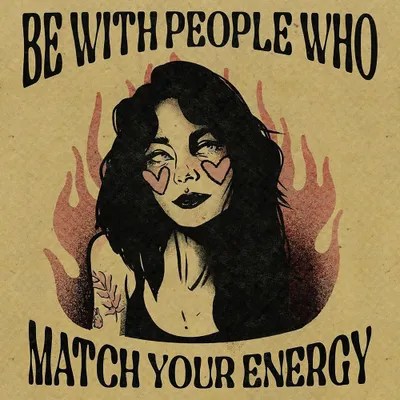 Be With People Who Match Your Energy Can Canvas Artwork Illunatica