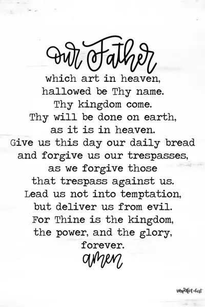 Lord's Prayer Canvas Wall Art by Imperfect Dust iCanvas