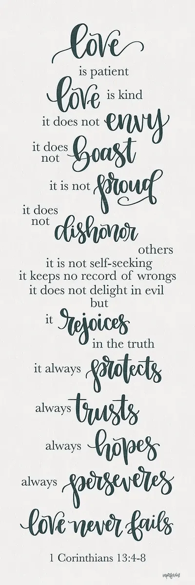 Love Is Patient Canvas Art by Imperfect Dust iCanvas