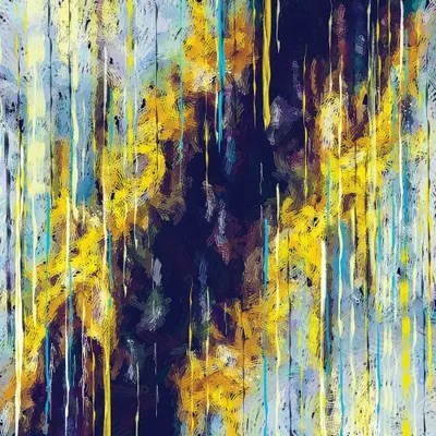 Abstraction In Yellow Canvas Art Print by Ievgeniia Bidiuk iCanvas