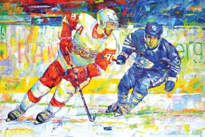 Hockey Canvas Wall Art by Iryna Kastsova iCanvas