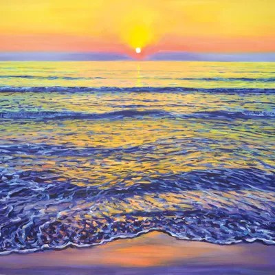 Ocean Sunset Canvas Art by Iryna Kastsova iCanvas