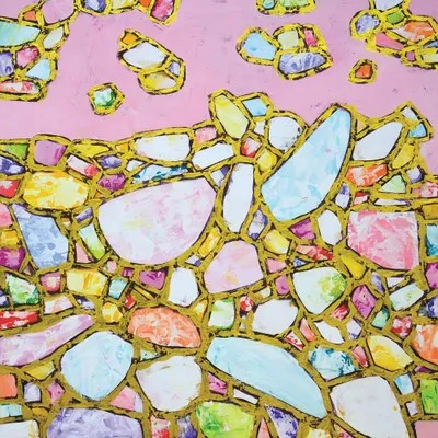 Pink And Gold Canvas Print by Iryna Kastsova iCanvas