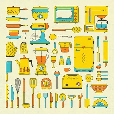 Retro Kitchen Canvas Artwork by Jazzberry Blue iCanvas