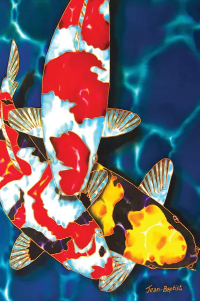 3 Koi Canvas Artwork by Daniel JeanBaptiste iCanvas