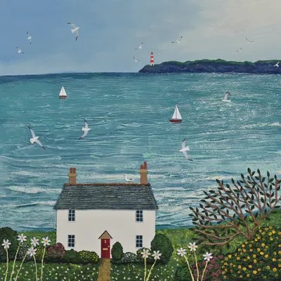 Ocean View Canvas Art by Jo Grundy iCanvas