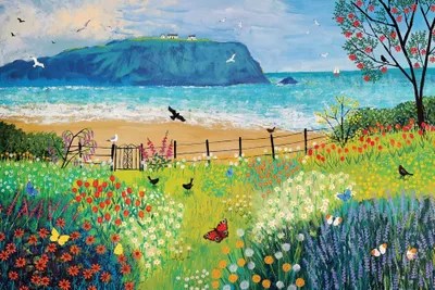 Garden Beside The Sea Canvas Artwork by Jo Grundy iCanvas