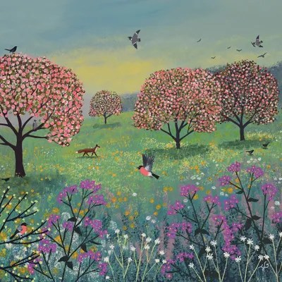 Blossom Meadow Canvas Artwork by Jo Grundy iCanvas