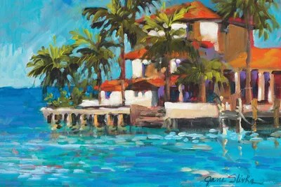 Island Beach House Canvas Art by Jane Slivka iCanvas