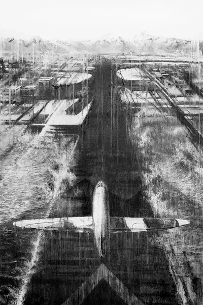 Plane Canvas Print by Johann Zelenin iCanvas