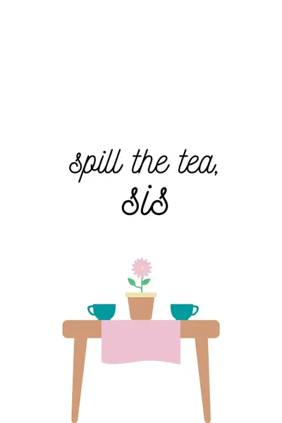 Spill The Tea, Sis Canvas Print by Kharin Hanes iCanvas